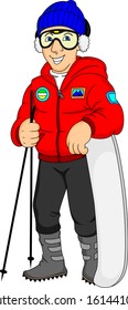 young skier