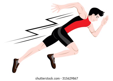 young sprinter