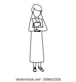 Young student cartoon