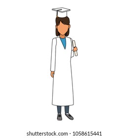 Young student cartoon