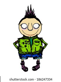 Young stylish dude. sketch