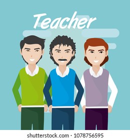 Young teachers teamwork