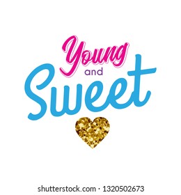 Young teenage girl shirt. print design. colorful trend fashion. vector