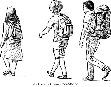 young tourists