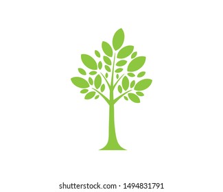 Young Tree Logo Design Concept