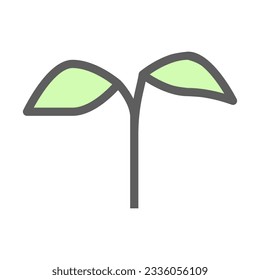 a young tree that has recently germinated and begun its growth.