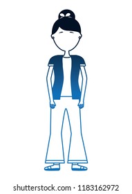 young woman avatar character