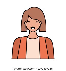 young woman avatar character