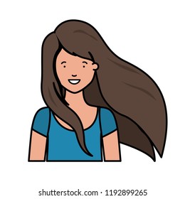 young woman avatar character
