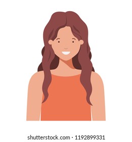 young woman avatar character