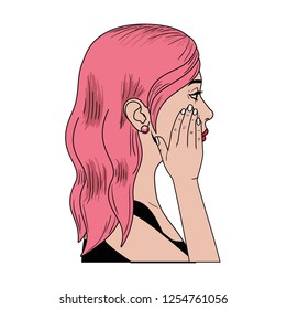 young woman avatar character