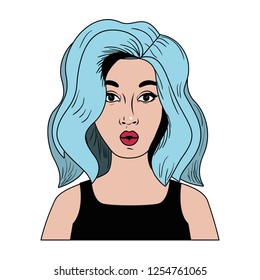 young woman avatar character