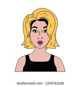 young woman avatar character