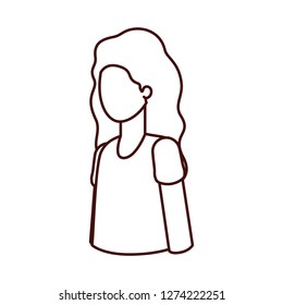 young woman avatar character