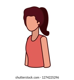 young woman avatar character