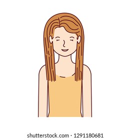 young woman avatar character