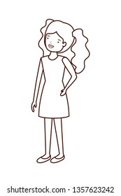 young woman avatar character