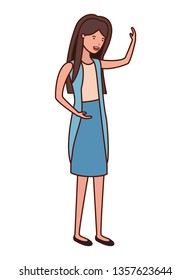 young woman avatar character