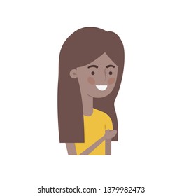 young woman avatar character