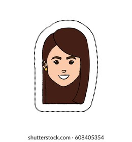 young woman avatar character
