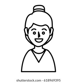 young woman avatar character