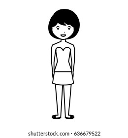 young woman avatar character