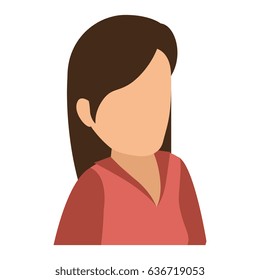 young woman avatar character