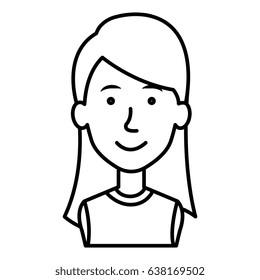 young woman avatar character