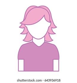 young woman avatar character