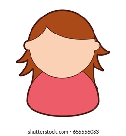 young woman avatar character