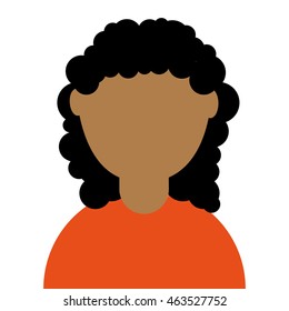 young woman avatar isolated icon vector illustration design