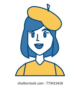 Young woman with beret