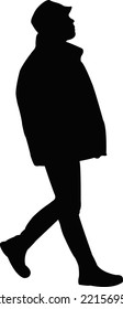 a young woman body silhouette vector