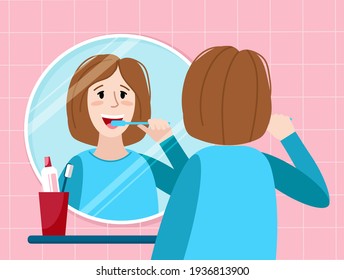 Sad Girl Eating Diet Food Dreaming Stock Vector (Royalty Free ...