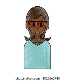 Young woman cartoon