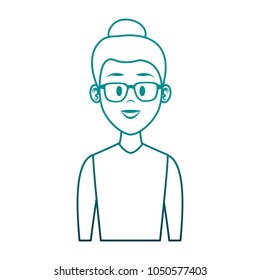 Young woman cartoon