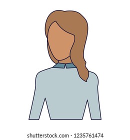 Young woman cartoon