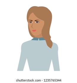 Young woman cartoon