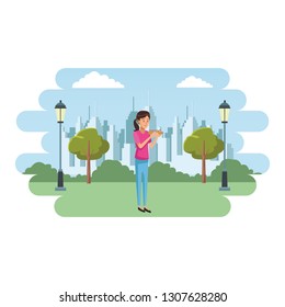 young woman cartoon