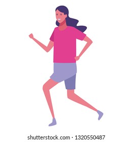 young woman cartoon