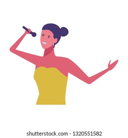 young woman cartoon