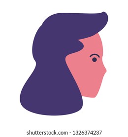 young woman cartoon