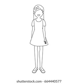 young woman cartoon