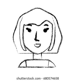 Young woman cartoon
