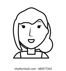 Young woman cartoon
