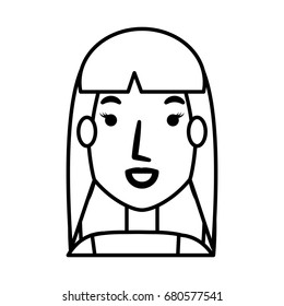 Young woman cartoon