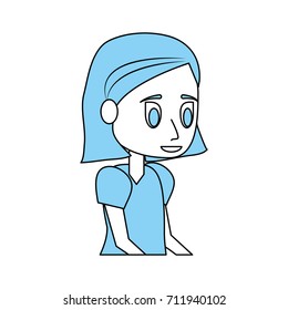 Young woman cartoon