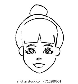 Young woman cartoon