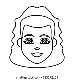 Young woman cartoon