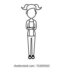 Young woman cartoon